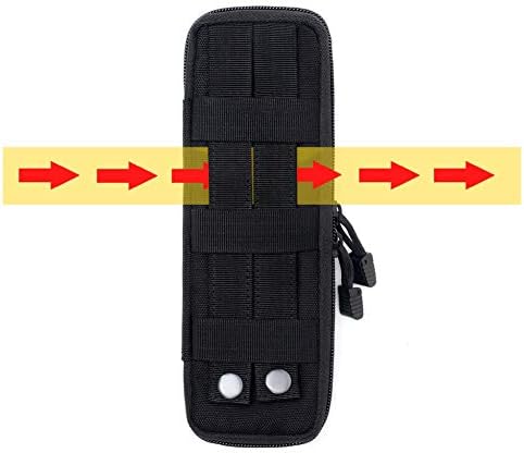 Breeezie Tactical Belt Molly Pouch Molle Waist Vest Pouches EDC Backpack Bag Attachments for Hiking Tactical Military Hunting Camping