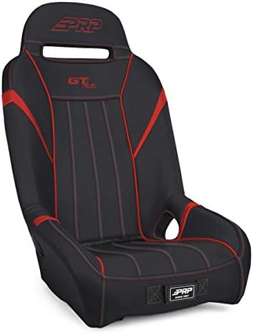 PRP Seats A58R-237 GT/S.E. Rear Suspension Seat for Polaris RZR Black with Red Outline
