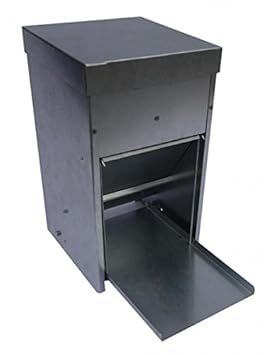 Lifland Mangeoire Poulesvolaille Galvanisée Anti Nuisibles Anti Pluie Anti Gaspillage 8 Kg