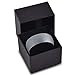 Charming Jewelers Tungsten Wedding Band Ring 8mm for Men Women Comfort Fit Blue Round Domed Brushed