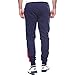 Fila Men's Callum Fleece Pants, Navy, Chinese Red, White, L