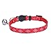 BINGPET 2 pcs/set Nylon Personalized Adjustable Cat Breakaway Collar With Bell