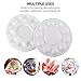 12PCS Paint Tray Palettes Plastic for Kids Acrylic Oil Watercolor Craft DIY Art Painting, 10 Wells Washable, Round, White