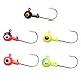 MERLAXY Fishing Lures Jig Heads with Double Eye Ball Head, Sharp Fishing Hooks for Bass Trout Freshwater,Saltwater Multi Pack