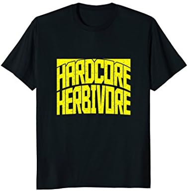 Hardcore Herbivore T-shirt Vegan Vegetarian Gift