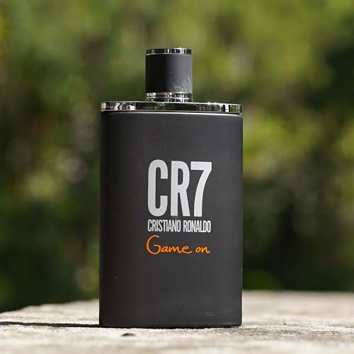 Cristiano Ronaldo CR7 Game On - Perfume para hombres - Esencia amaderada y seductora - Esencia tropical y densa - Estética oscura y sofisticada - Atrevida y de larga duración - EDT Spray 100 ml