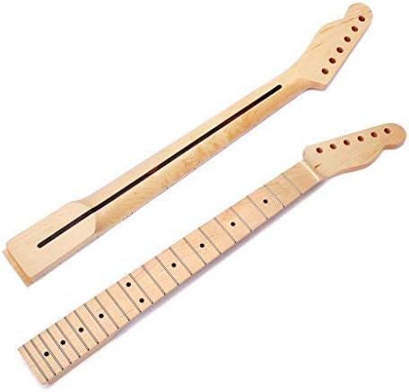 Guitar Neck for TL, 22 Fret Maple Fretboard Electric Guitar Neck with rosewood strip inlaid for Tele Electric Guitar