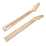 Guitar Neck for TL, 22 Fret Maple Fretboard Electric Guitar Neck with rosewood strip inlaid for Tele Electric Guitar