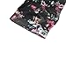 Akery Women's Floral Chiffon Kimono Cardigan Blouse Beach Cover up,XX-Large,Black