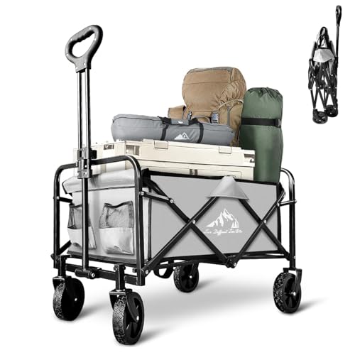 Collapsible Foldable Wagon, Beach Cart Large