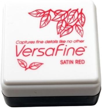 Fast-Drying Pigment Ink Small Cube Pad Satin Red