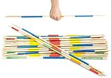Striker Games - Mikado Chinese Giant Pick Up Sticks - Pick Up Sticks Games - Yard Pickup Sticks - Giant Outdoor Games - Big Outdoor Toys - Extra Long 35 Inch Wooden Sticks - Factory Defect