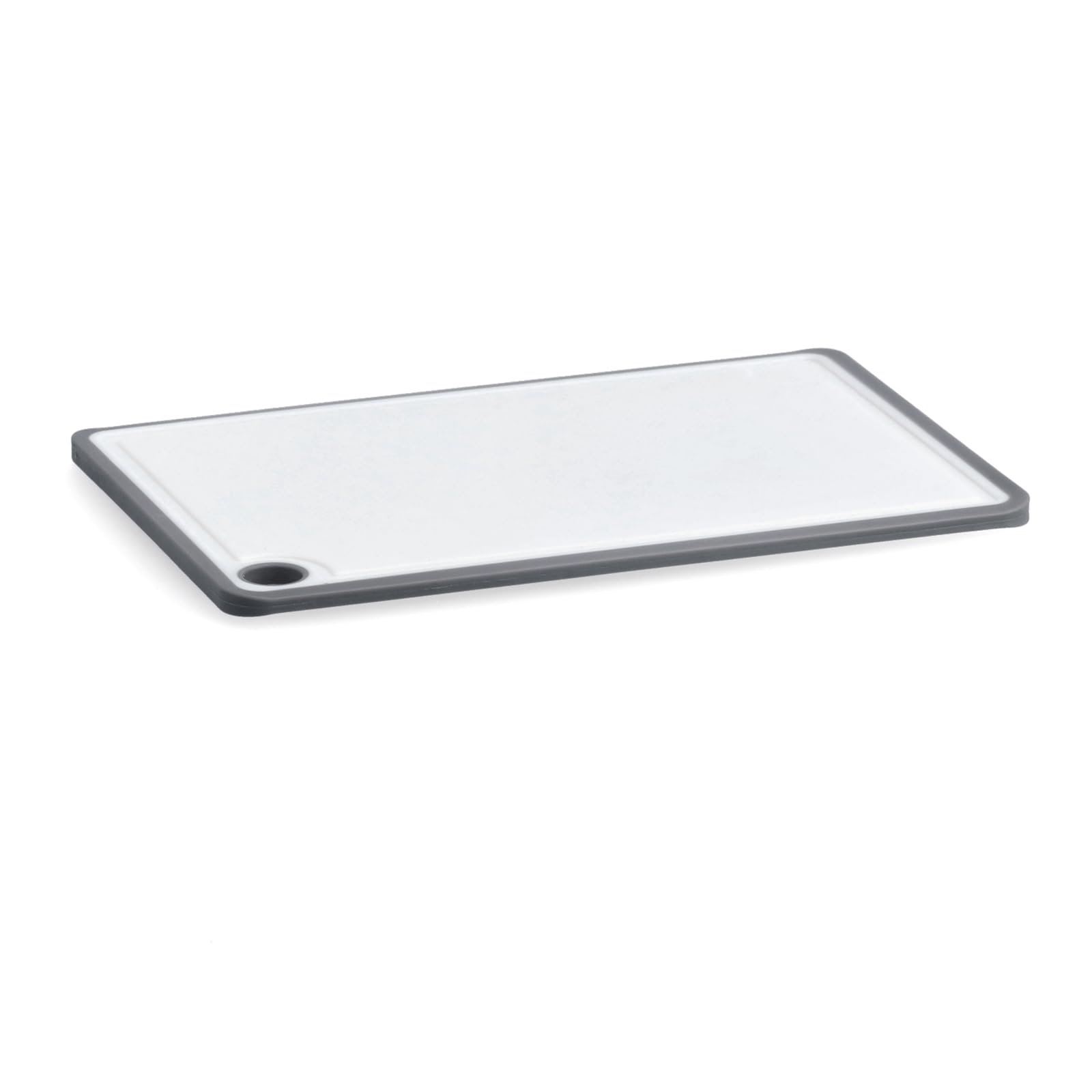 Zeller Plastic Chopping Boards, Plastic, White/Grey, 30 x 20.5 x 0.85 cm