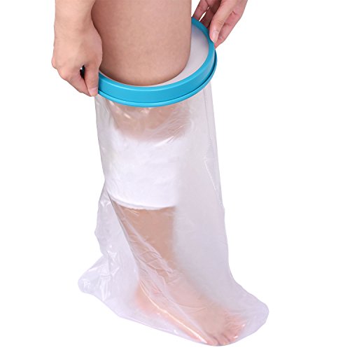 Waterproof Cast Cover Lower Leg, Lightweight Reusable Cast Cover for