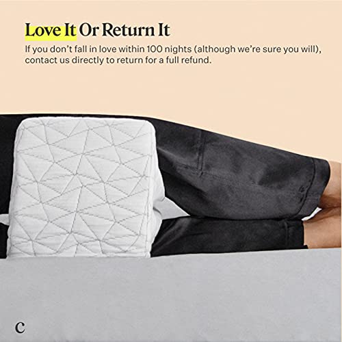 Coop Home Goods Knee Pillow for Side Sleeper, Adjustable Soft