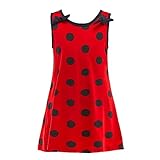 Dressy Daisy Girls Miraculous Ladybug Loose Dress Up Costume Fancy Party Dress Sleepwear Polka dot Size 8