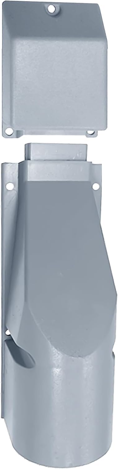 1STec Grey BT Openreach 101A + Connector Bend No. 4 outdoor cable cover capping protects the wall entry point & gives the underground telephone broadband drop wire main feed protection from damage