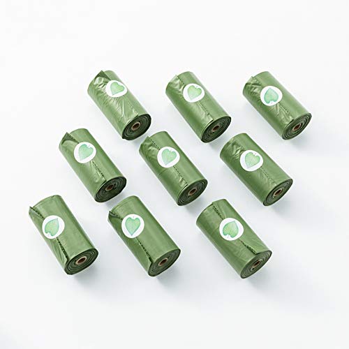 Dog Poop Bags, Extra Thick Strong Poop Bags for Dogs, Degradable Waste Bags, Guaranteed Leak-Proof,Unscented, Refill Rolls,16 Rolls, 15 Doggy Bags Per Roll,Each Pet Poop Bag Measures 9 x 13 Inches