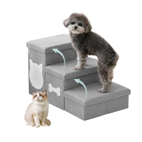 MewCharm 3-Step Dog Stairs