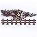 Taken All Brown Picket Fence Pieces -50pcs Building Block Scenery Accessories Compatible with Major Brands