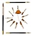 Fabart 15 Piece Interchangeable Artist Paint Brushes for Watercolor, Acrylics, Oils, Face Painting