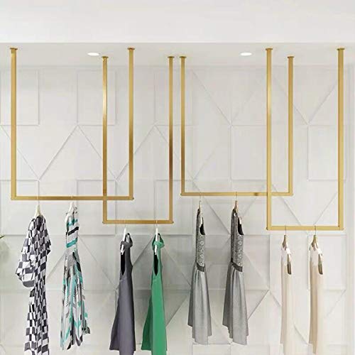 MDEPYCO Clothing Store Simple Wall Mounted Metal Display Rack, Window