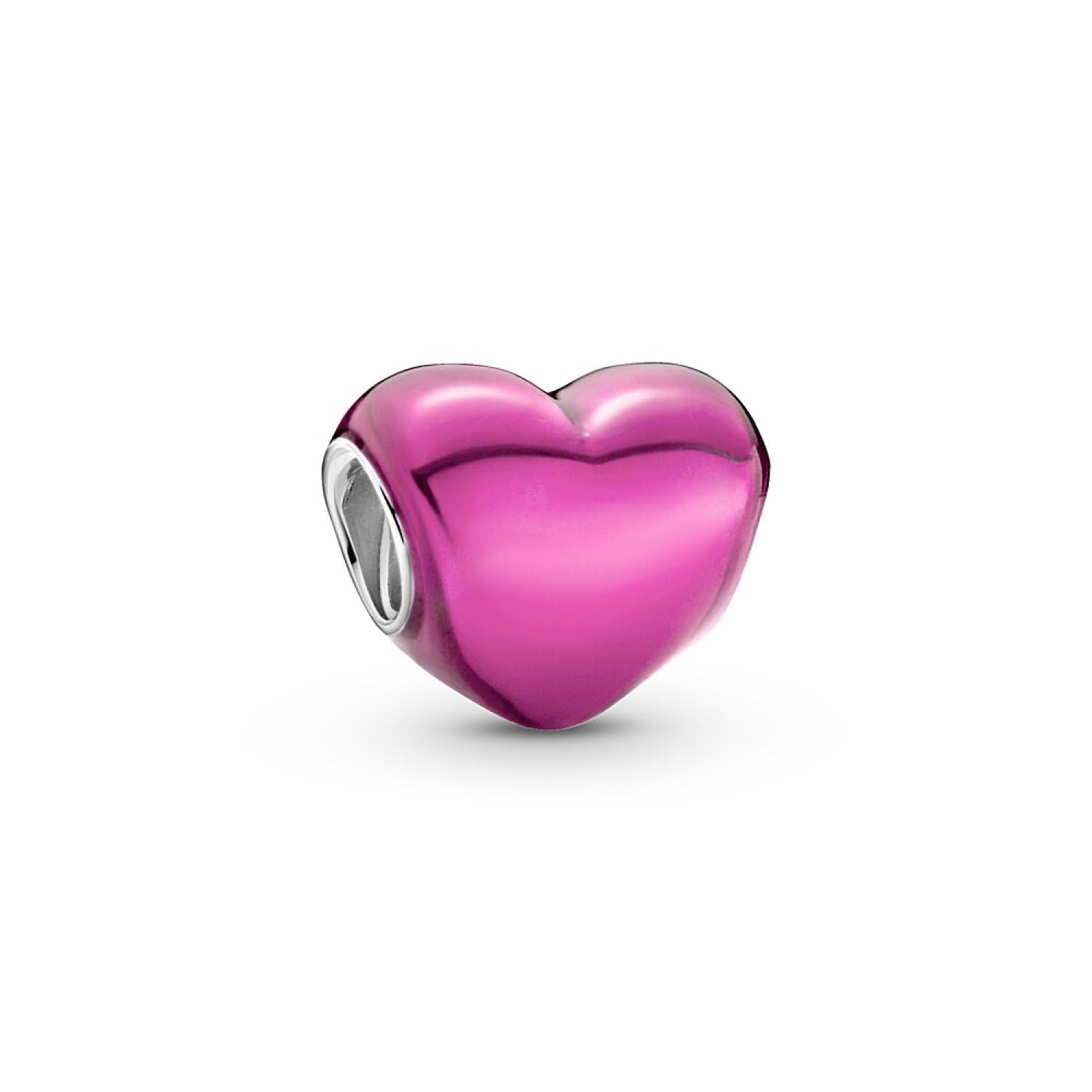 Pandora Metallic Pink Heart Charm 799291C03