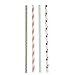 eBoot Paper Drinking Straws for Birthdays, Weddings, Christmas, Celebrations and Parties, Gold, Green and Orange, 100 Pieces