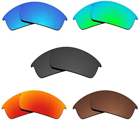 Glintbay5 Pairs Replacement Lenses for Oakley Bottlecap Pack-BBRGB
