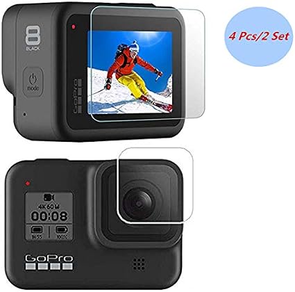 Amazon Com Screen Protector For Gopro Hero 8 4pcs 2 Set Ultra