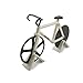 Pizza Blaze bike, Bicycle shape Pizza Cutter / Slicer - 2 Stands - Dual Stainless Steel Wheel Blades - A Sporty and Awesome Kitchen Gift (White)