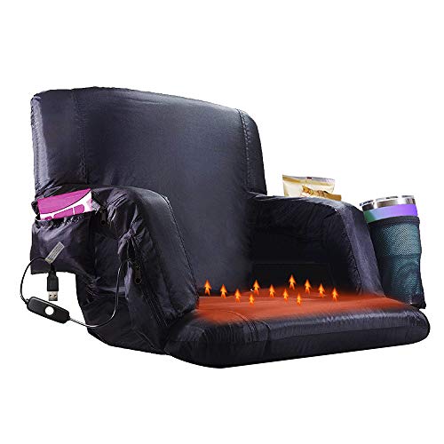 Blufree Heated Stadium Bleacher Seat, Foldable Portable Heated Chair,6
