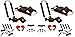 Malone Downloader 2-Pack Folding J-Style Universal Kayak Carriers with Built-in Boarding Ramps, SpeedLine Tie-Downs, and JAWZ Mounting Hardware - Fits Round, Square & Oval Crossbars