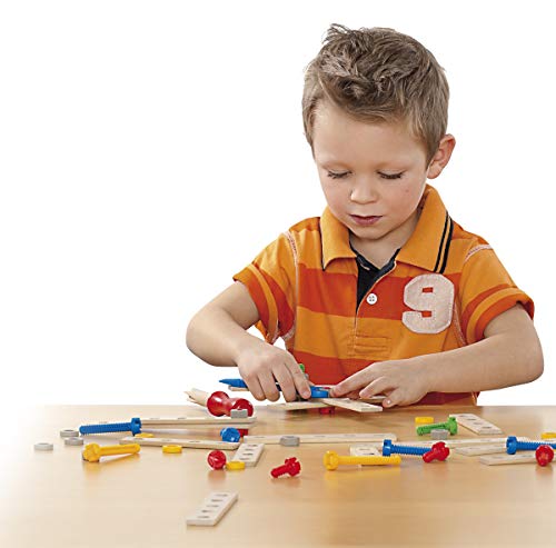 Eichhorn 100039027 - Constructor groß?e Lok, 100-tlg., Holz-Konstruktions-Set, 4 verschiedene Modellvarianten baubar… – Bild 6