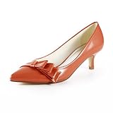 Minishion Womens Kitten Heel Synthetic Ruched Evening Party Bridal Wedding Dress Pumps