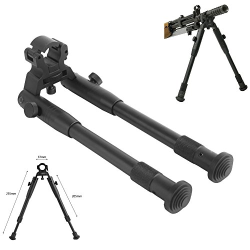 Low-profile dragon claw clamp-on barrel bipod