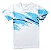 Uideazone juniors 3D Fashion Graffiti Paper Cup Short Sleeve T-shirt White,c3,Asia XXL= US XL