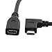 JSER 90 Degree Right Angled USB-C USB 3.1 Type C Male to Female Extension Data Cable for Macbook Tablet 20cm JSER