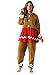 6442-XL FollowMe Adult Onesie / Womens Pajamas, X-Large, Gingerbread Girl