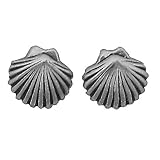 Corinna-Maria 925 Sterling Silver Seashell Earrings Studs Tiny Mini Stainless Steel Posts and Backs