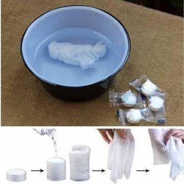 UR Towels 100pcs Purified Cotton Disposable Compressed Towels Travel Washcloth