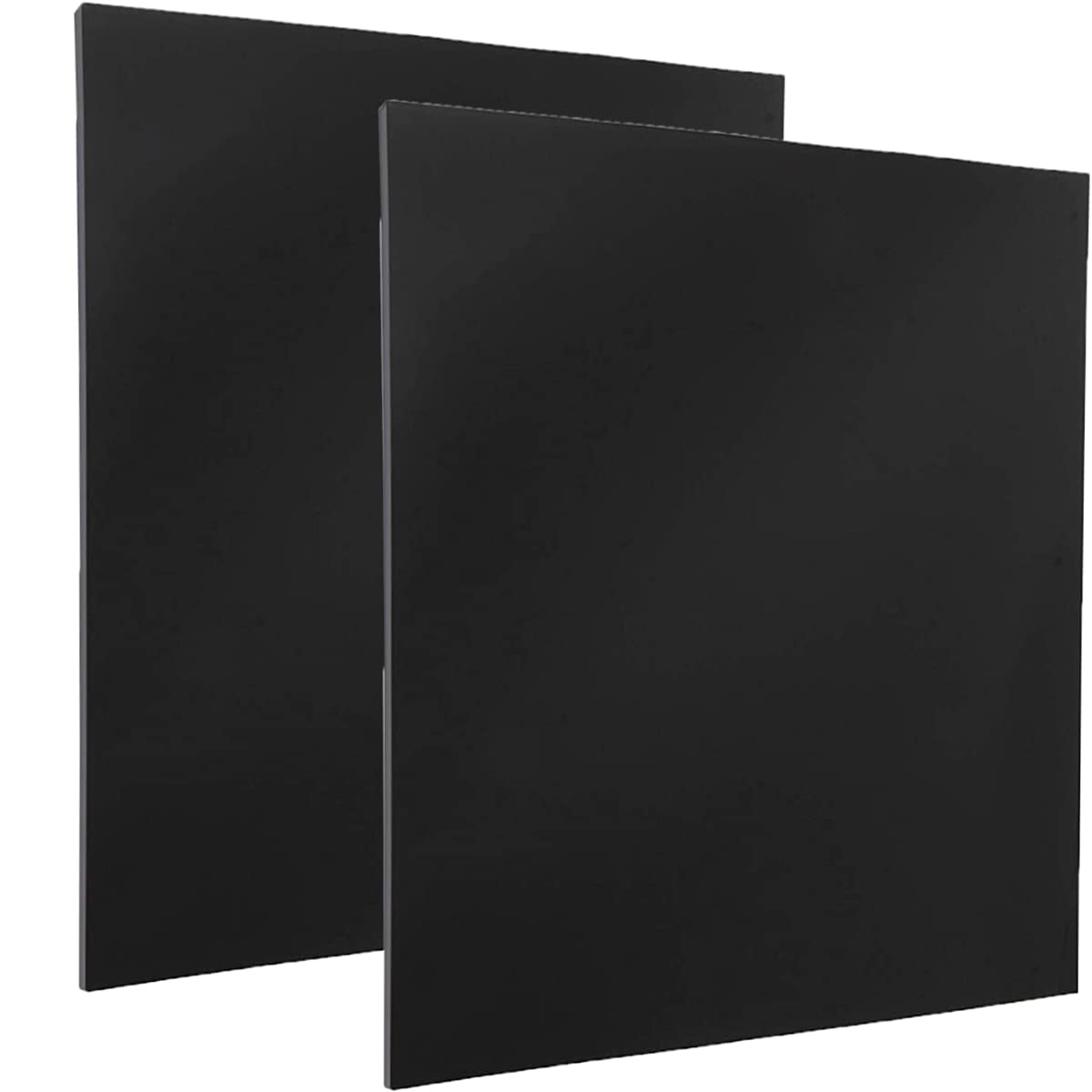 DRERIO 2 pcs ABS Plastic Sheets Boards 3mm Black Plastic Board Sheets Flexible Than Glass Sheet Moldable Than Acrylic Sheet Moldable Plastic Sheets for Craft Fender Liner, Home Decor(40 x 30cm)