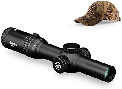 Vortex Optics Strike Eagle AR sight with BDC Reticle (SE-1624-1) bundled with Ikonops hat