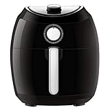 Habor Air Fryer, 5.8QT XL Large Hot Air Fryer Oven, Air Cooker w/Detachable Non-Stick, Quick Knob, Recipes, for Thanksgiving Meal, Chicken, Pie, Suitable for Dishwasher, 1700W
