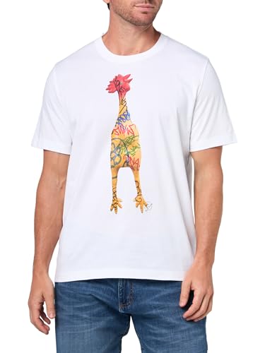 PS Paul Smith Mens REG FIT T Shirt Chicken,White,S