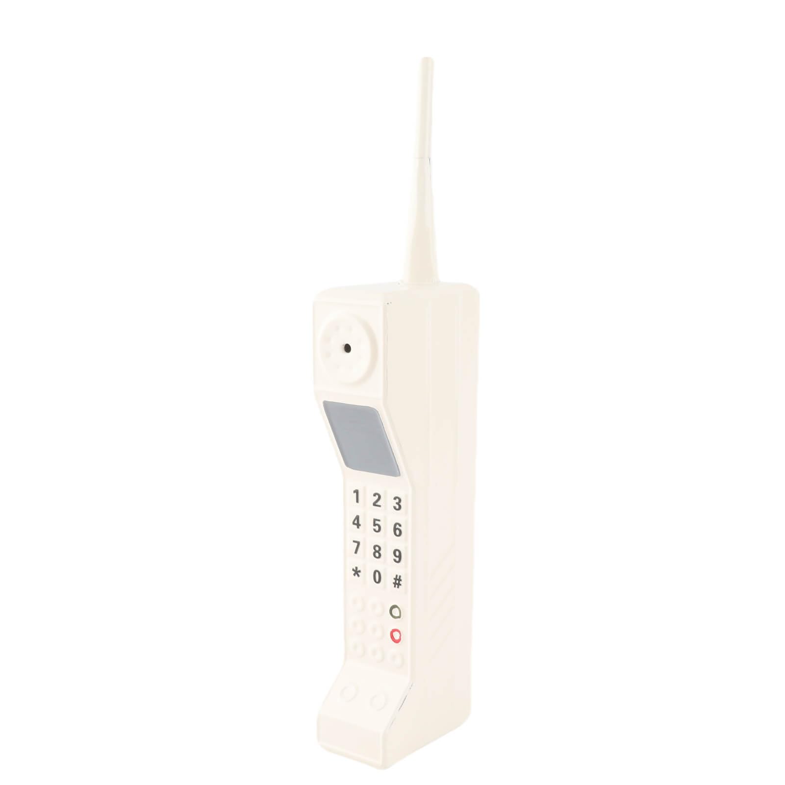 Haofy Retro Mobile Phone Model Ornaments, Unique Old-fashioned Anti-fading Simulation Brick Mobile Phone Model for Photo Studio (White)