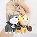 YGMONER Dog Keychains Bag Pendent, 4 Type Choosable (Shiba Inu)