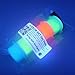 Glow in The Dark Powder Pigment zinc sulfide Strontium for Paint Glue Color Changing Sand Slime Resin Polymer Airbrush 5 Colors Daytime Visible