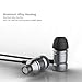 ROCK Earbuds with Microphone Metal Housing Durable Braided Cable Low Distortion Noise Isolating HiFi Stereo Heavy Bass Wired Stereo in-Ear Earbuds Headphones Headset with 3.5mm Jack (Tarnish)