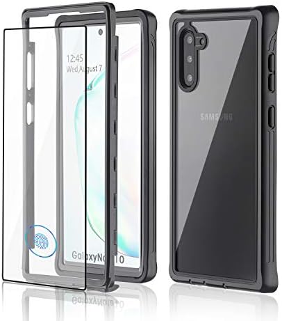 GTF Galaxy Note 10+ Plus/Pro/5G Case, Built-in Screen Protector, Clear Full Body Heavy Duty Protection, Shockproof Rugged Cover Designed for Samsung Galaxy Note 10+ Plus/Pro/5G